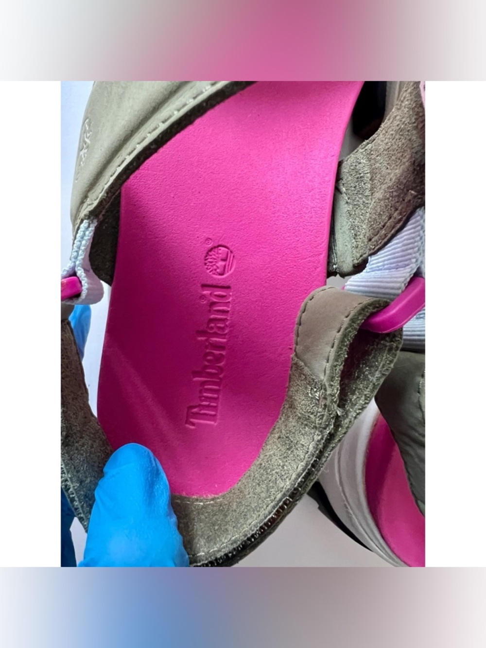 Timberland Adley Way dark green & pink backstrap sandals US Women’s 8.5 - Picture 11 of 12